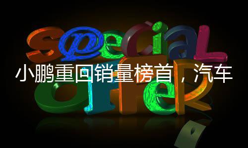 小鵬重回銷(xiāo)量榜首，汽車(chē)市場(chǎng)的亮眼新星閃耀奪目
