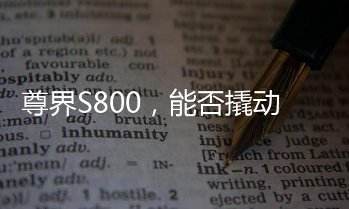 尊界S800，能否撬動百萬豪華轎車市場？