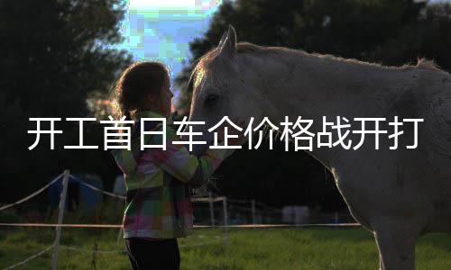 開工首日車企價(jià)格戰(zhàn)開打