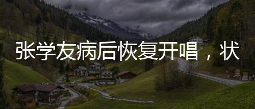 張學(xué)友病后恢復(fù)開唱，狀態(tài)引人關(guān)注，病中掙扎，重歸舞臺的堅韌之心