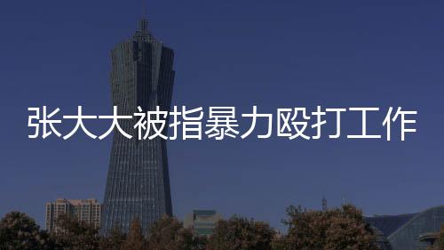 張大大被指暴力毆打工作人員，事件深度調(diào)查