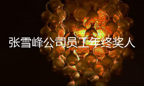 張雪峰公司員工年終獎人均達六萬，年終回饋映見公司繁榮與人文關(guān)懷