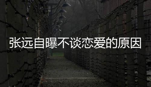 張遠自曝不談戀愛的原因，探究背后的深層心理與選擇