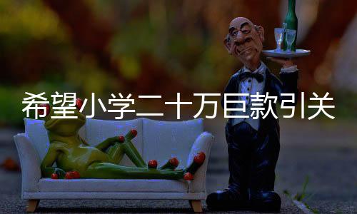 希望小學(xué)二十萬巨款引關(guān)注，餐盤采購背后的故事