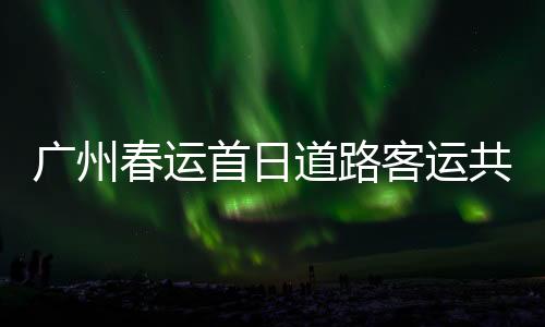 廣州春運(yùn)首日道路客運(yùn)共發(fā)送旅客4.25萬人次