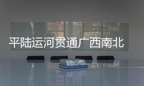 平陸運(yùn)河貫通廣西南北 激活區(qū)域經(jīng)濟(jì)新動(dòng)能