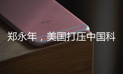 鄭永年，美國打壓中國科技是愚蠢的