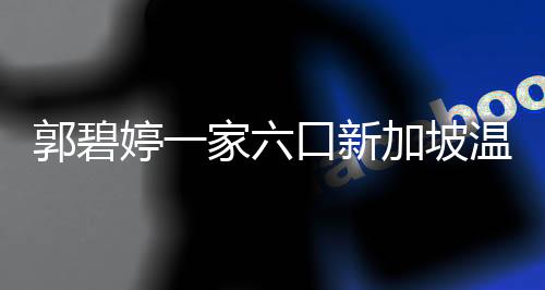 郭碧婷一家六口新加坡溫馨過年
