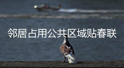 鄰居占用公共區(qū)域貼春聯(lián)引發(fā)爭議，社區(qū)和諧需共治共融