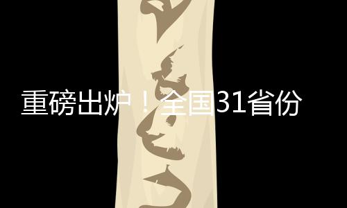 重磅出爐！全國31省份人均可支配收入數(shù)據(jù)大解析