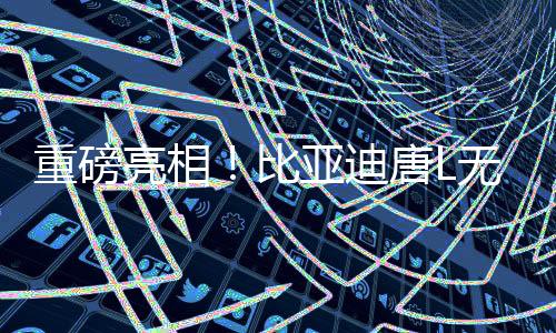 重磅亮相！比亞迪唐L無人機版震撼登場