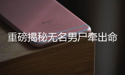 重磅揭秘無名男尸牽出命案真相，嫌犯身份揭曉