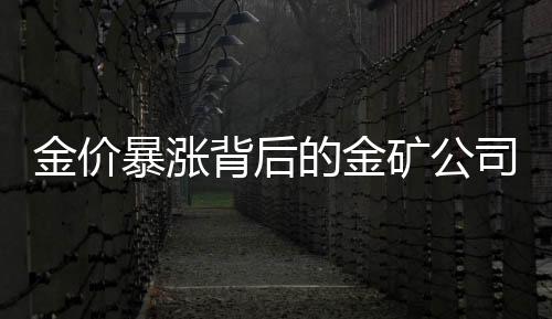 金價(jià)暴漲背后的金礦公司繁榮盛景