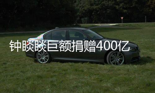 鐘睒睒巨額捐贈400億，引領慈善新風向