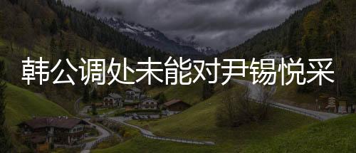 韓公調(diào)處未能對尹錫悅采取強制問訊——圍繞此事件的深入解析