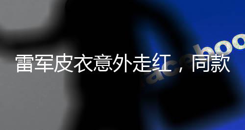雷軍皮衣意外走紅，同款產(chǎn)品賣斷貨