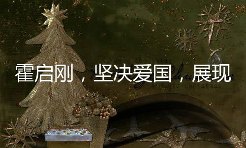 霍啟剛，堅(jiān)決愛(ài)國(guó)，展現(xiàn)華人驕傲