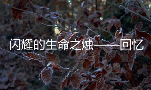 閃耀的生命之燭——回憶才華橫溢的歌手詩琳因病逝世