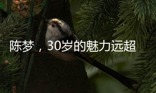 陳夢，30歲的魅力遠超20歲，時光雕琢下的成熟韻味