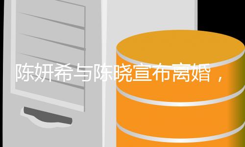 陳妍希與陳曉宣布離婚，婚姻走到盡頭，未來各自前行