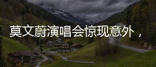 莫文蔚演唱會驚現(xiàn)意外，舞臺摔倒展現(xiàn)堅韌精神