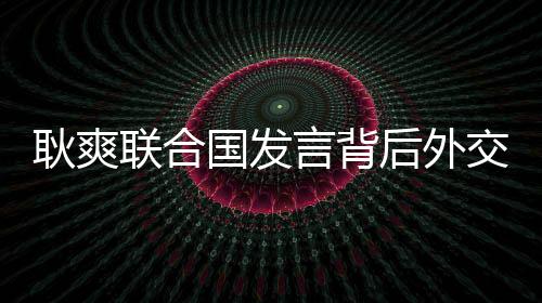 耿爽聯(lián)合國發(fā)言背后外交官的使命與行動