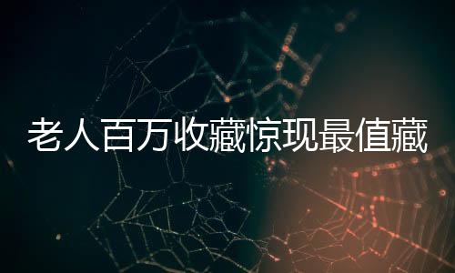 老人百萬收藏驚現(xiàn)最值藏品，價值最高者竟標(biāo)價十元！揭秘背后的故事與探索藏品之謎。下面我們將根據(jù)所提供的素材要求來講述這個故事。一起來探索這段獨(dú)特的收藏經(jīng)歷吧！