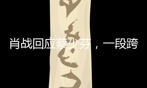 肖戰(zhàn)回應蔡少芬，一段跨越星空的互動之旅