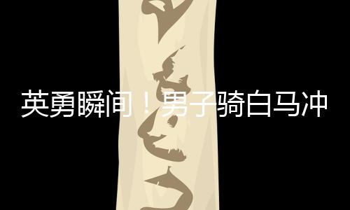 英勇瞬間！男子騎白馬沖入江中救下落水父女