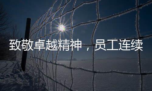 致敬卓越精神，員工連續(xù)工作29小時(shí)獲表彰
