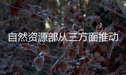 自然資源部從三方面推動(dòng)建立礦業(yè)權(quán)市場(chǎng)化交易長(zhǎng)效機(jī)制