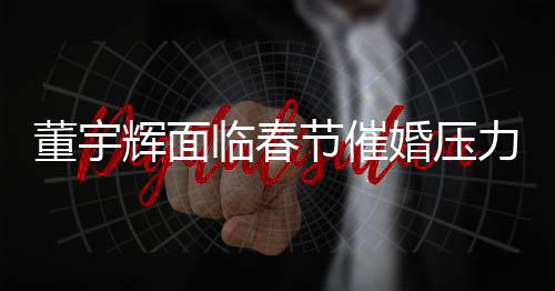 董宇輝面臨春節(jié)催婚壓力，一線明星的情感困擾與婚戀觀察
