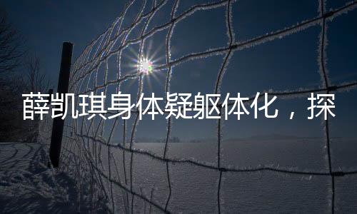 薛凱琪身體疑軀體化，探討現(xiàn)代身體話題與社會議題的新維度