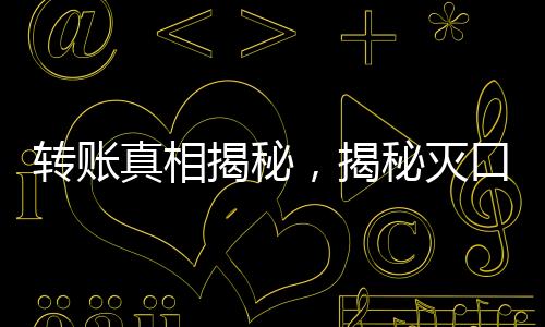 轉(zhuǎn)賬真相揭秘，揭秘滅口背后的200萬巨額轉(zhuǎn)賬事件