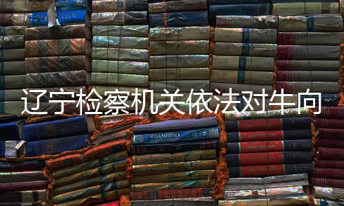 遼寧檢察機(jī)關(guān)依法對(duì)牛向東涉嫌受賄案提起公訴