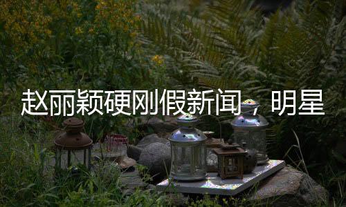 趙麗穎硬剛假新聞，明星維權，傳遞真相的力量
