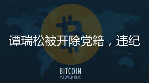 譚瑞松被開除黨籍，違紀行為的嚴肅處理與警示意義
