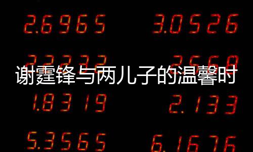 謝霆鋒與兩兒子的溫馨時刻，最新合影揭曉獨家親密畫面
