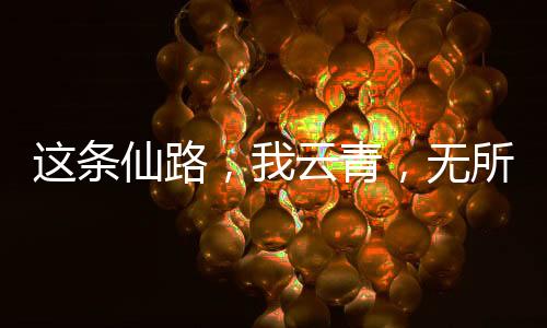 這條仙路，我云青，無(wú)所不用其極
