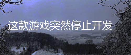 這款游戲突然停止開(kāi)發(fā) 因?yàn)殚_(kāi)發(fā)者被判入獄三年