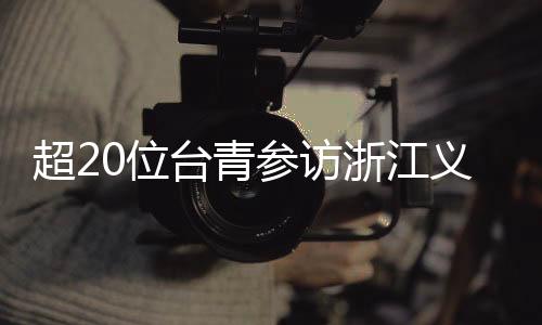 超20位臺(tái)青參訪浙江義烏 電商研習(xí)“超有料”