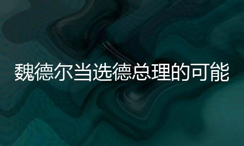 魏德?tīng)柈?dāng)選德總理的可能性分析，渺小之中的變數(shù)
