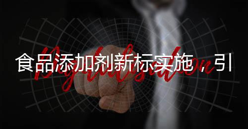 食品添加劑新標(biāo)實(shí)施，引領(lǐng)食品工業(yè)走向規(guī)范化新篇章