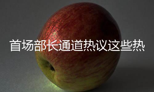 首場部長通道熱議這些熱點話題，各領(lǐng)域未來展望引人關(guān)注