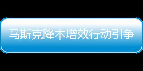 馬斯克降本增效行動引爭議
