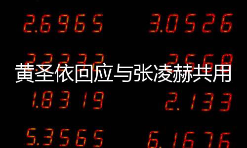 黃圣依回應(yīng)與張凌赫共用一張臉事件