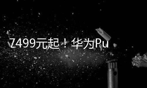 7499元起！華為Pura X昨天上市后 首銷賣了100000臺