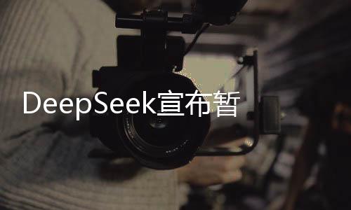 DeepSeek宣布暫停API服務(wù)充值功能