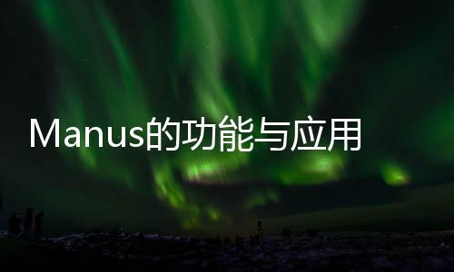 Manus的功能與應(yīng)用，探索無限可能