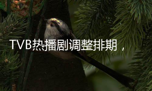 TVB熱播劇調整排期，哪吒1成焦點，三部大熱劇集暫時停播